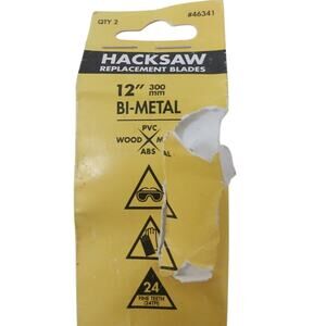 2 New King Innovation 12" 46341 PVC ABS Plastic Pipe Hacksaw Replacement Blades